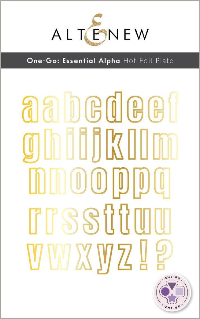 Altenew Die & Stencil & Hot Foil Plate Bundle Essential Alpha