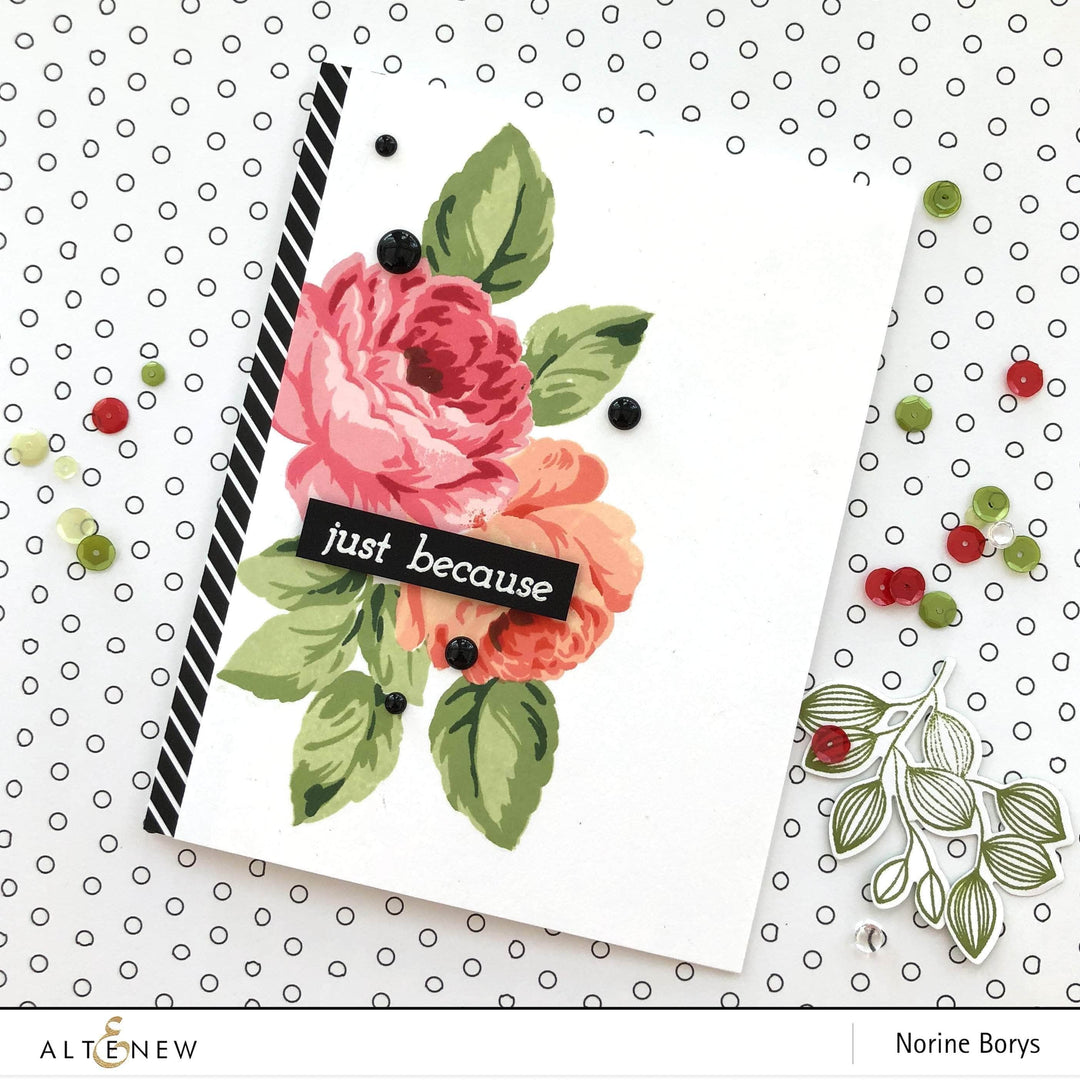 Part A-Glitz Art Craft Co.,LTD Dies Antique Roses Die Set