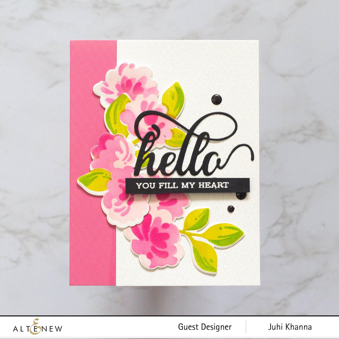 Part A-Glitz Art Craft Co.,LTD Dies Blobby Roses Die Set
