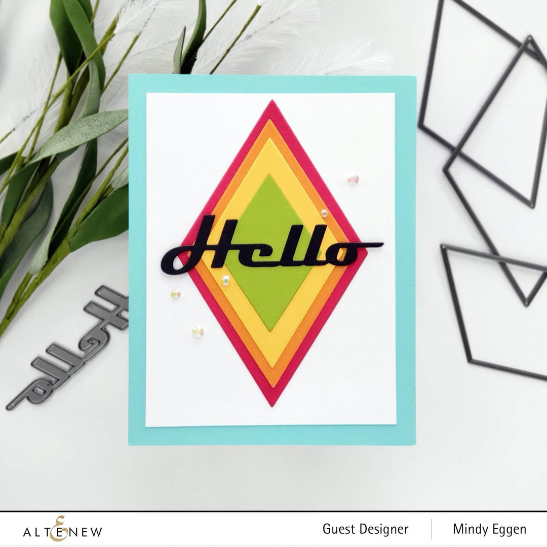 Part A-Glitz Art Craft Co.,LTD Dies Bold Greetings Die Set