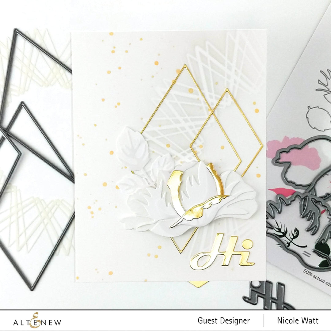 Part A-Glitz Art Craft Co.,LTD Dies Bold Greetings Die Set