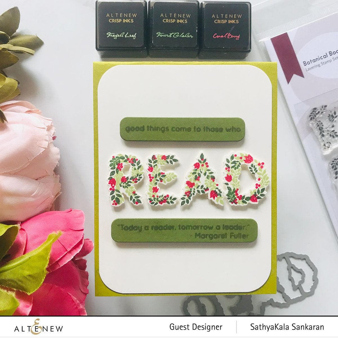 Part A-Glitz Art Craft Co.,LTD Dies Botanical Bookmark Die Set