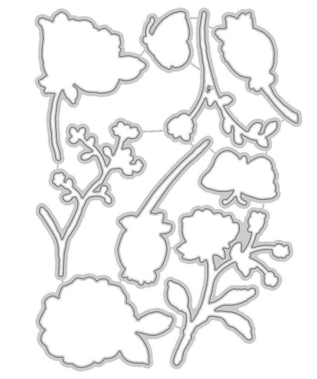 Part A-Glitz Art Craft Co.,LTD Dies Botanical Garden Die Set