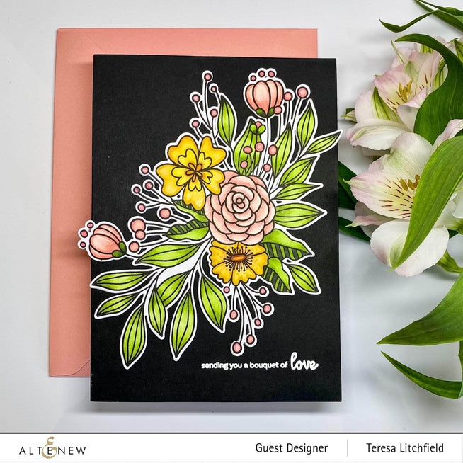 Part A-Glitz Art Craft Co.,LTD Dies Bouquet of Love Die Set