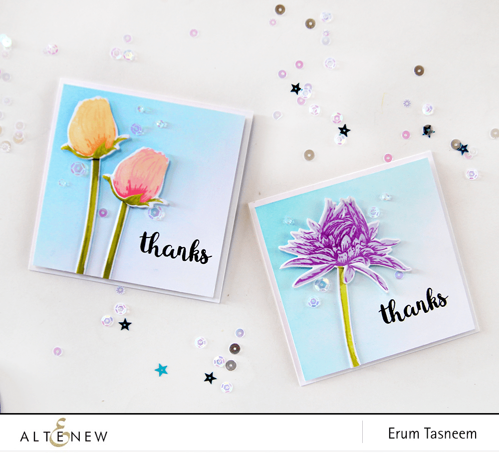 Part A-Glitz Art Craft Co.,LTD Dies Budding Thanks Die Set