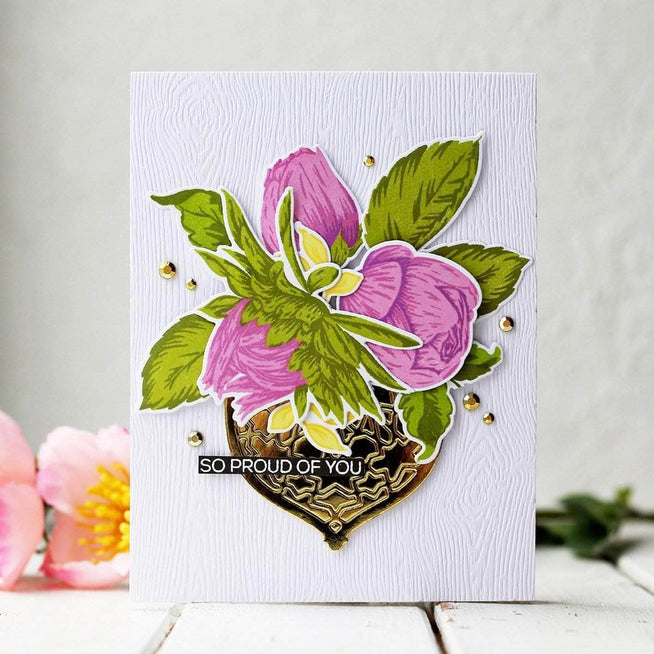 Part A-Glitz Art Craft Co.,LTD Dies Budding Thanks Die Set