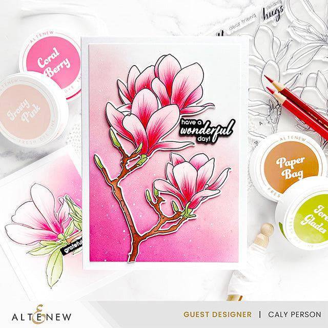 Part A-Glitz Art Craft Co.,LTD Dies Build-A-Garden: Blushing Magnolias Add-on Die Set