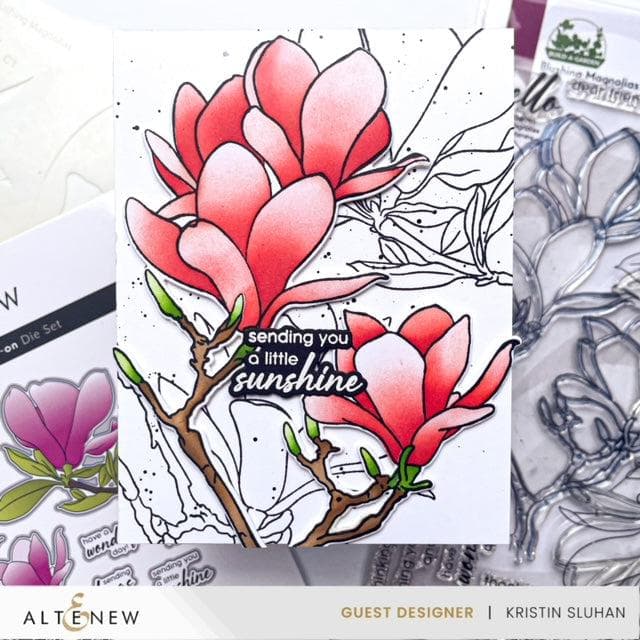 Part A-Glitz Art Craft Co.,LTD Dies Build-A-Garden: Blushing Magnolias Add-on Die Set