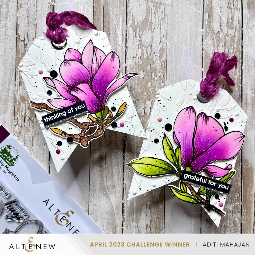 Part A-Glitz Art Craft Co.,LTD Dies Build-A-Garden: Blushing Magnolias Add-on Die Set