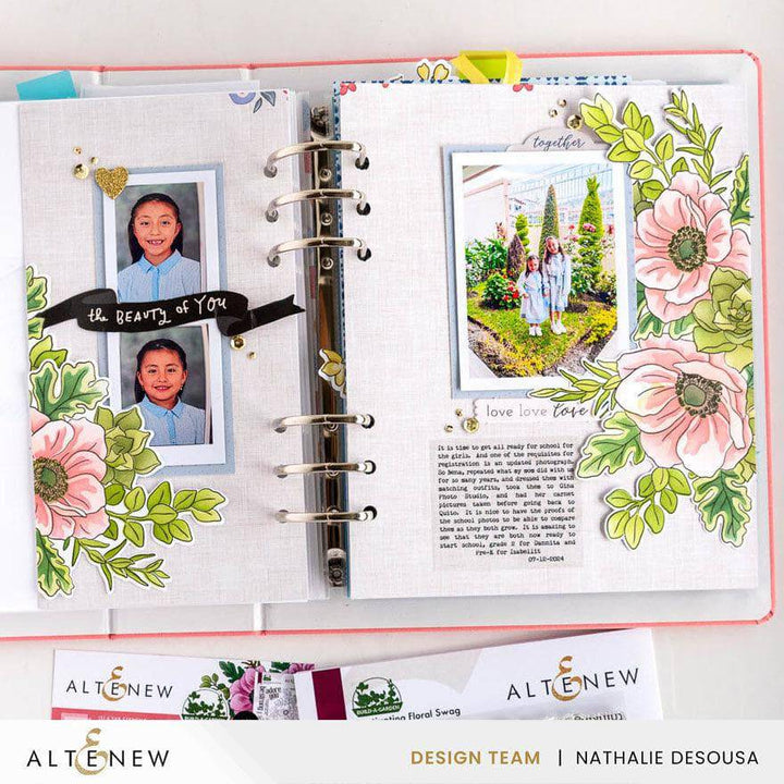 Build-A-Garden: Captivating Floral Swag Add-on Die Set