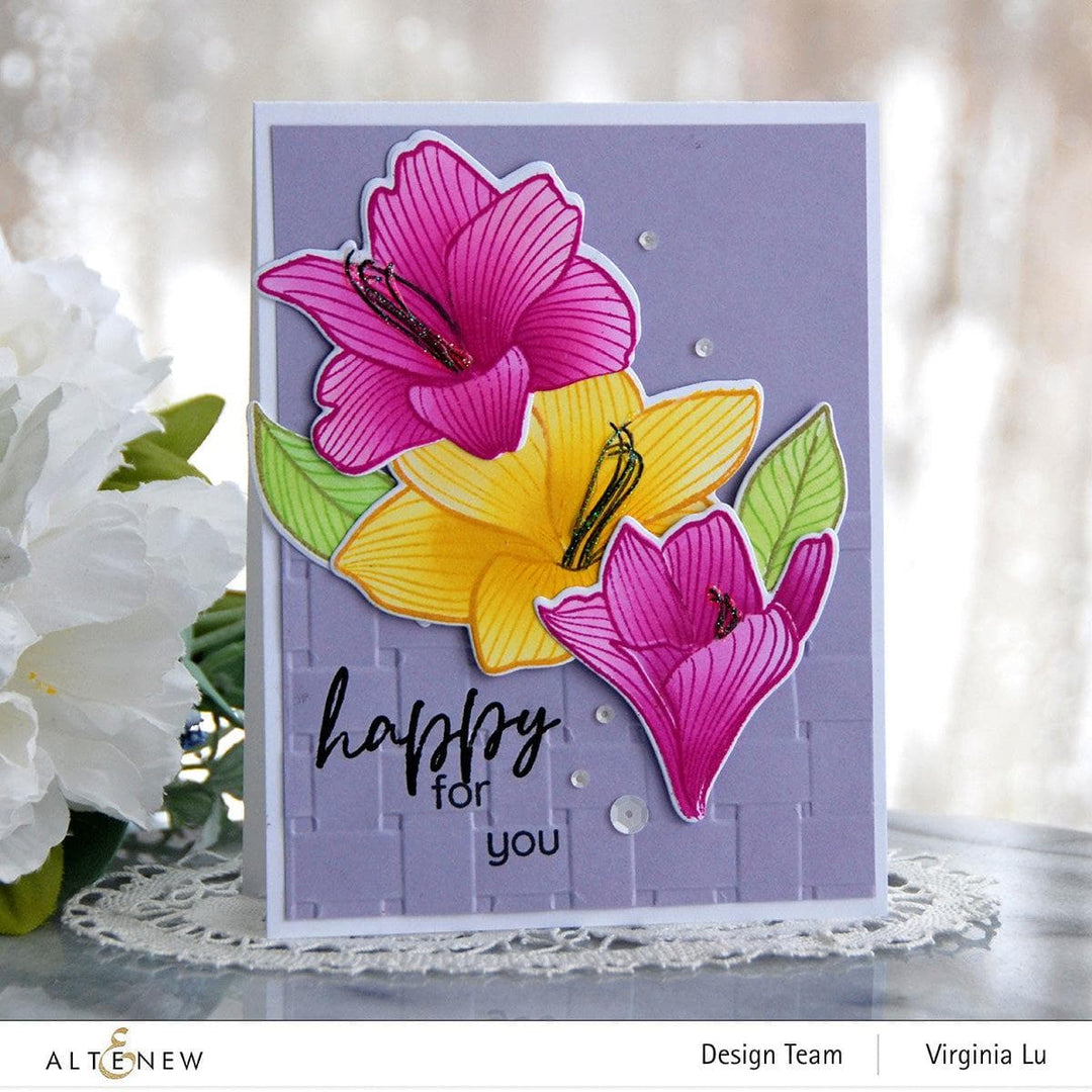 Part A-Glitz Art Craft Co.,LTD Dies Build-A-Garden: Esplanade Flowers Add-On Die Set