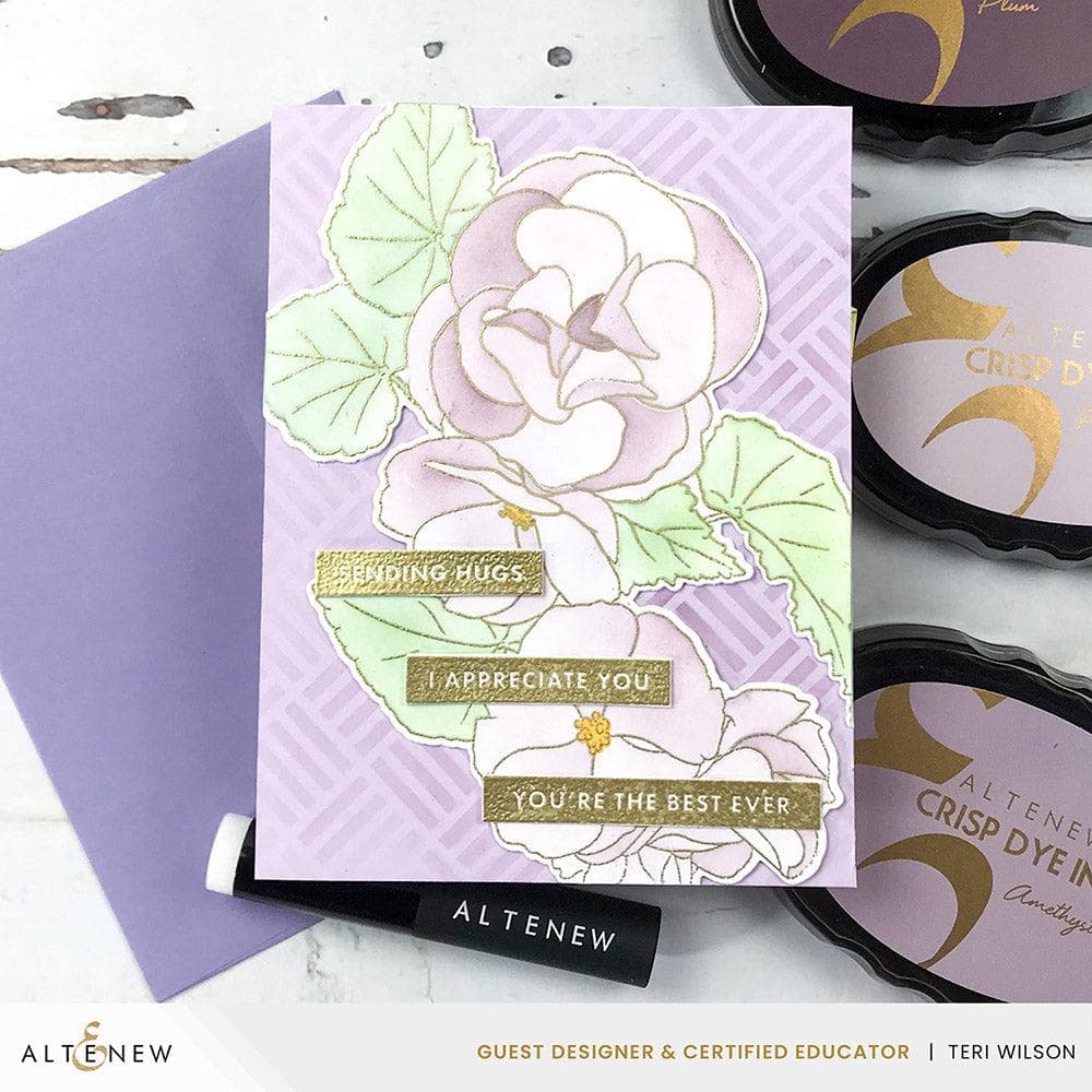 Part A-Glitz Art Craft Co.,LTD Dies Build-A-Garden: Frilly Begonia Add-on Die Set