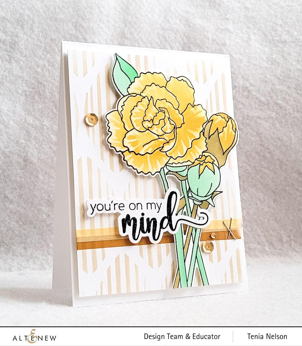 Part A-Glitz Art Craft Co.,LTD Dies Build-A-Garden: Grand Carnations Add-On Die Set