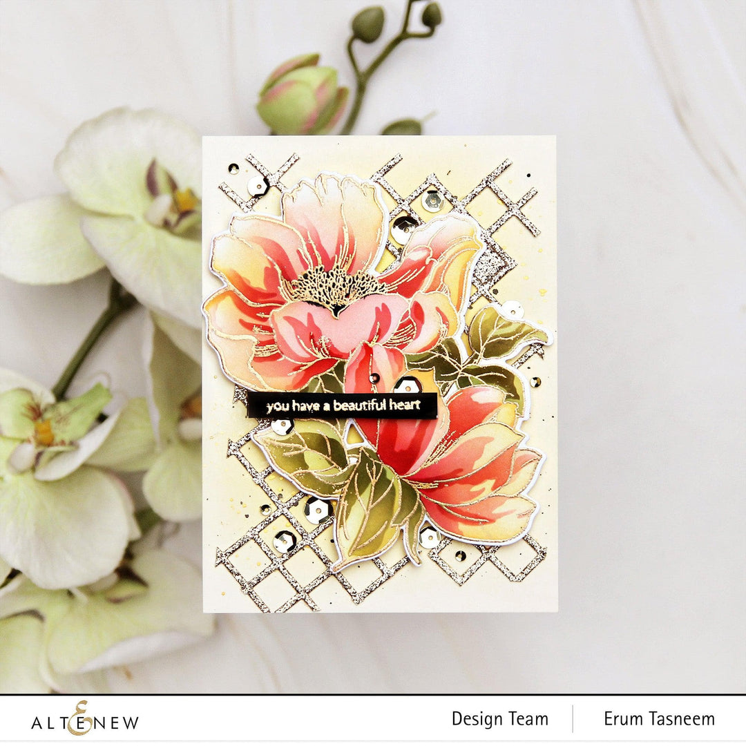 EXP Factors Dies Build-A-Garden: Pristine Peonies Add-On Die Set