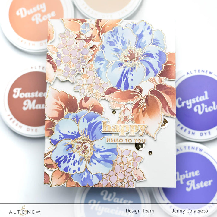 Part A-Glitz Art Craft Co.,LTD Dies Build-A-Garden: Rosa Gallica Add-On Die Set