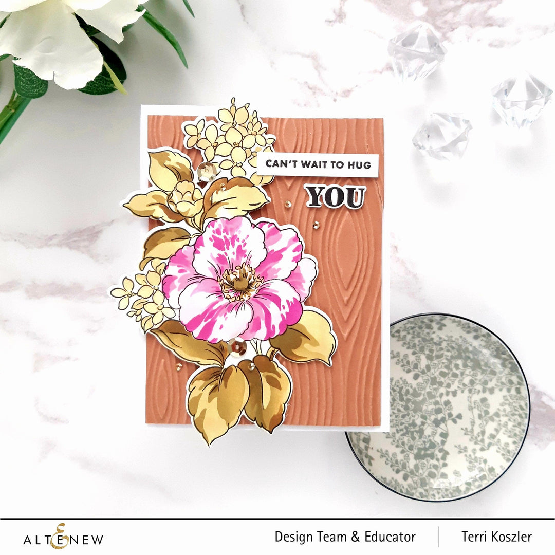 Part A-Glitz Art Craft Co.,LTD Dies Build-A-Garden: Rosa Gallica Add-On Die Set