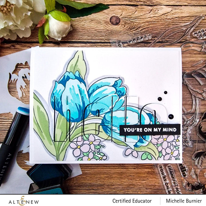 Part A-Glitz Art Craft Co.,LTD Dies Build-A-Garden: Tulips & Friends Add-on Die