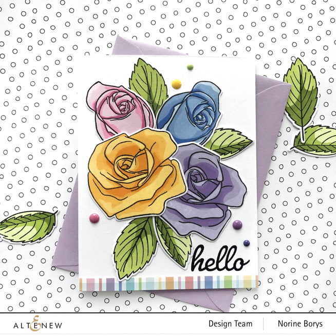 Part A-Glitz Art Craft Co.,LTD Dies Cartoon Rose Die Set