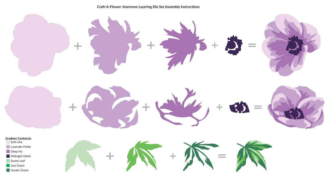Part A-Glitz Art Craft Co.,LTD Dies Craft-A-Flower: Anemone Layering Die Set