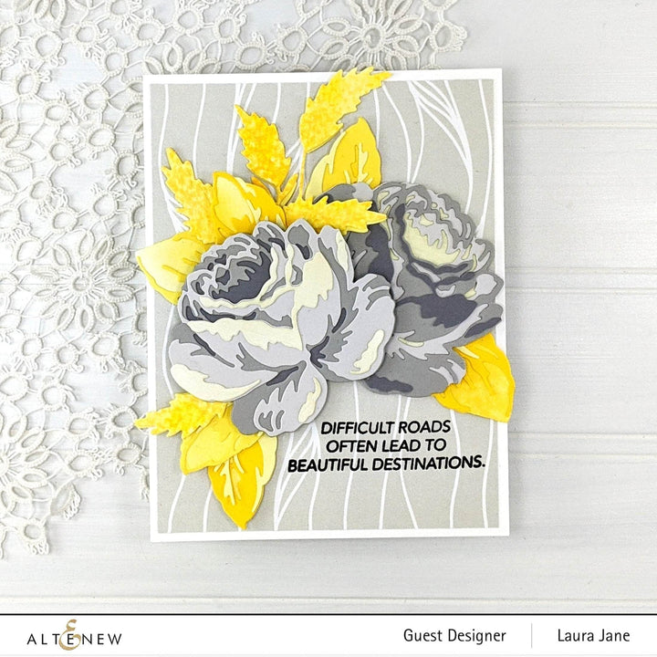 Part A-Glitz Art Craft Co.,LTD Dies Craft-A-Flower: Antique Rose Layering Die Set