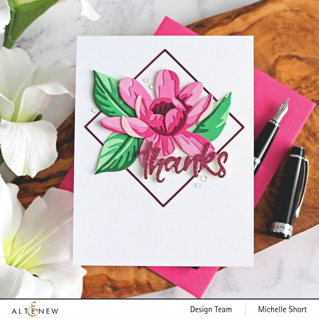 Part A-Glitz Art Craft Co.,LTD Dies Craft-A-Flower: Carolina Allspice Layering Die Set