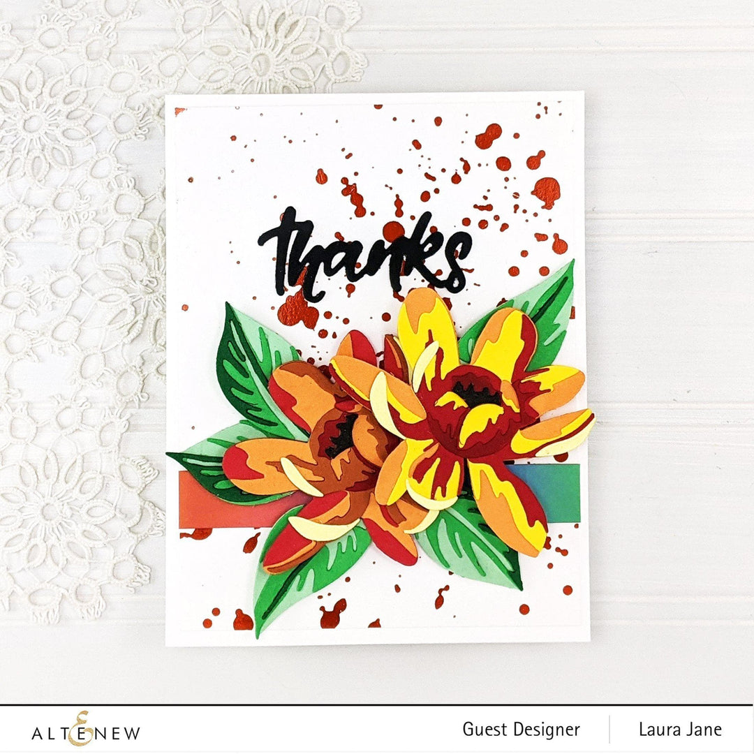 Part A-Glitz Art Craft Co.,LTD Dies Craft-A-Flower: Carolina Allspice Layering Die Set