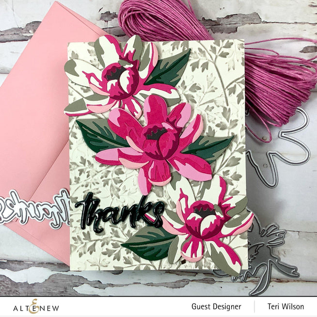 Part A-Glitz Art Craft Co.,LTD Dies Craft-A-Flower: Carolina Allspice Layering Die Set