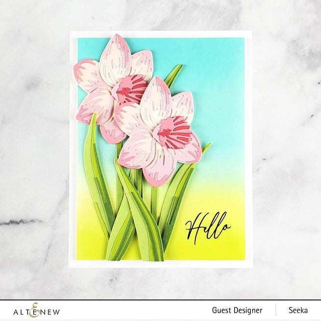 Part A-Glitz Art Craft Co.,LTD Dies Craft-A-Flower: Daffodil Layering Die Set