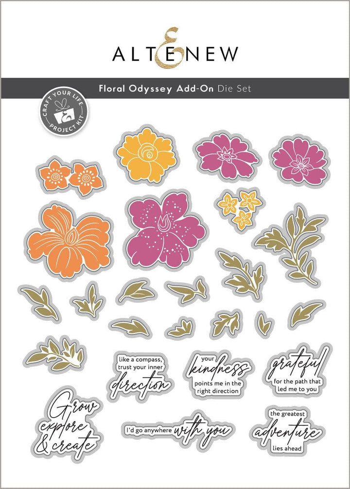 Craft Your Life Project Kit: Floral Odyssey Add-On Die Set