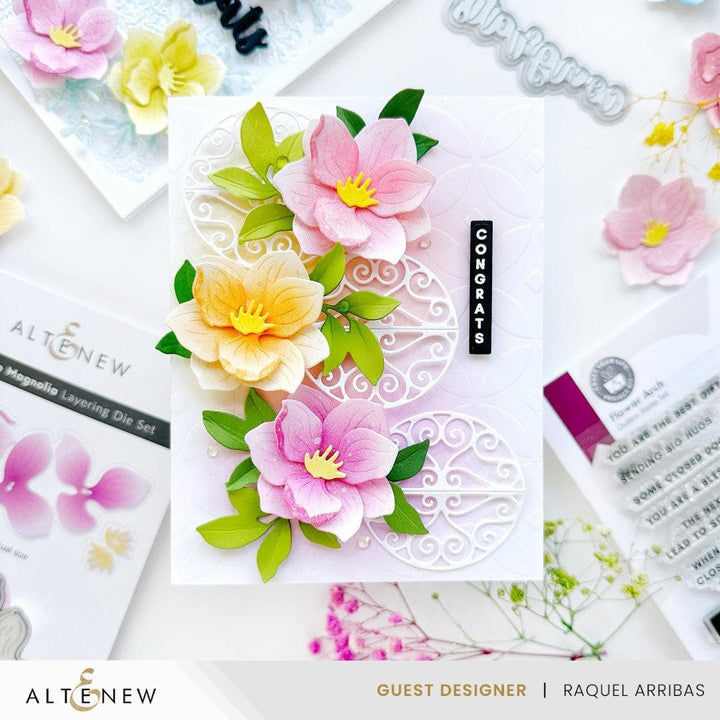 Delicate Magnolia Layering Die Set