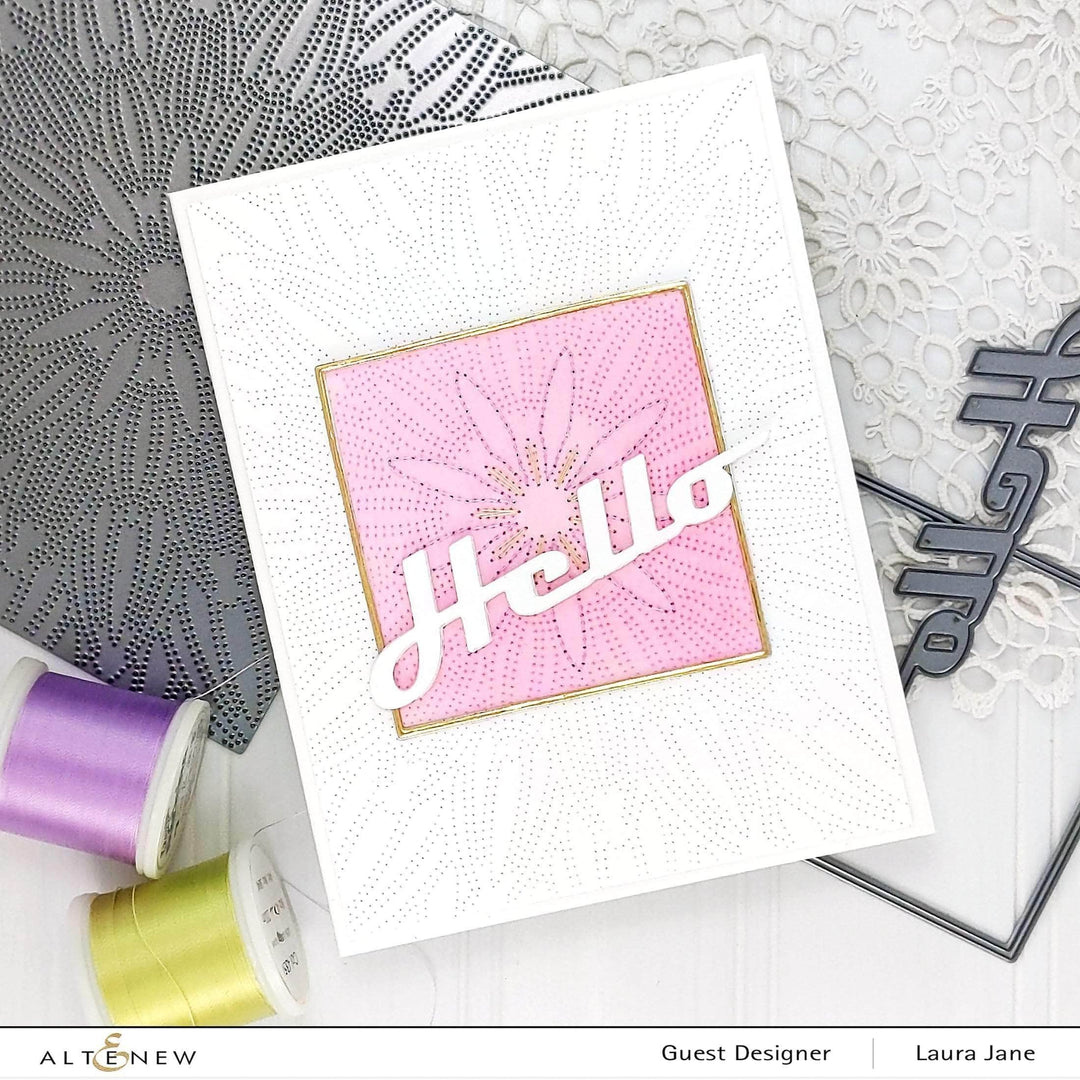 Part A-Glitz Art Craft Co.,LTD Dies Dotted Starburst Debossing Cover Die