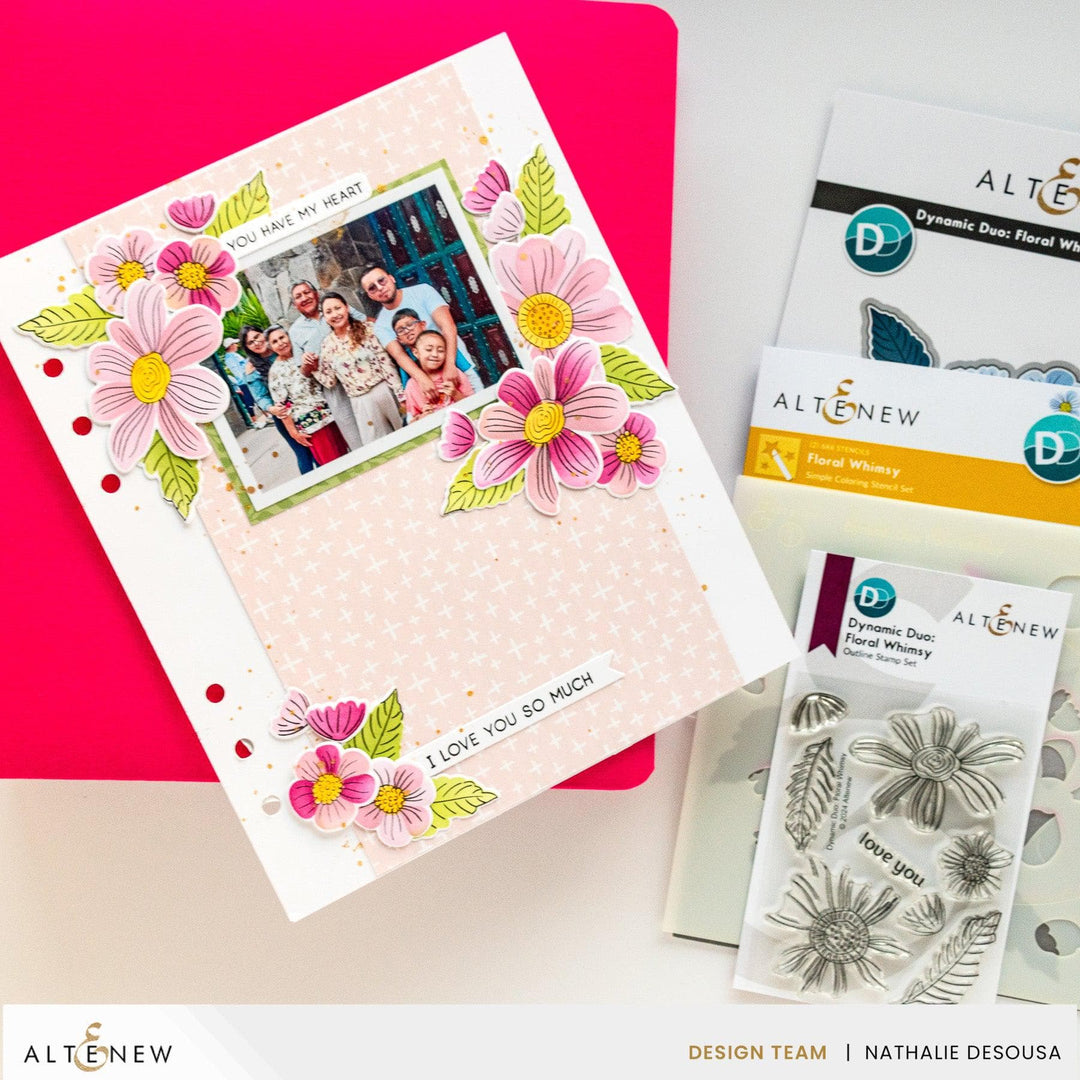 Dynamic Duo: Floral Whimsy Add-on Die
