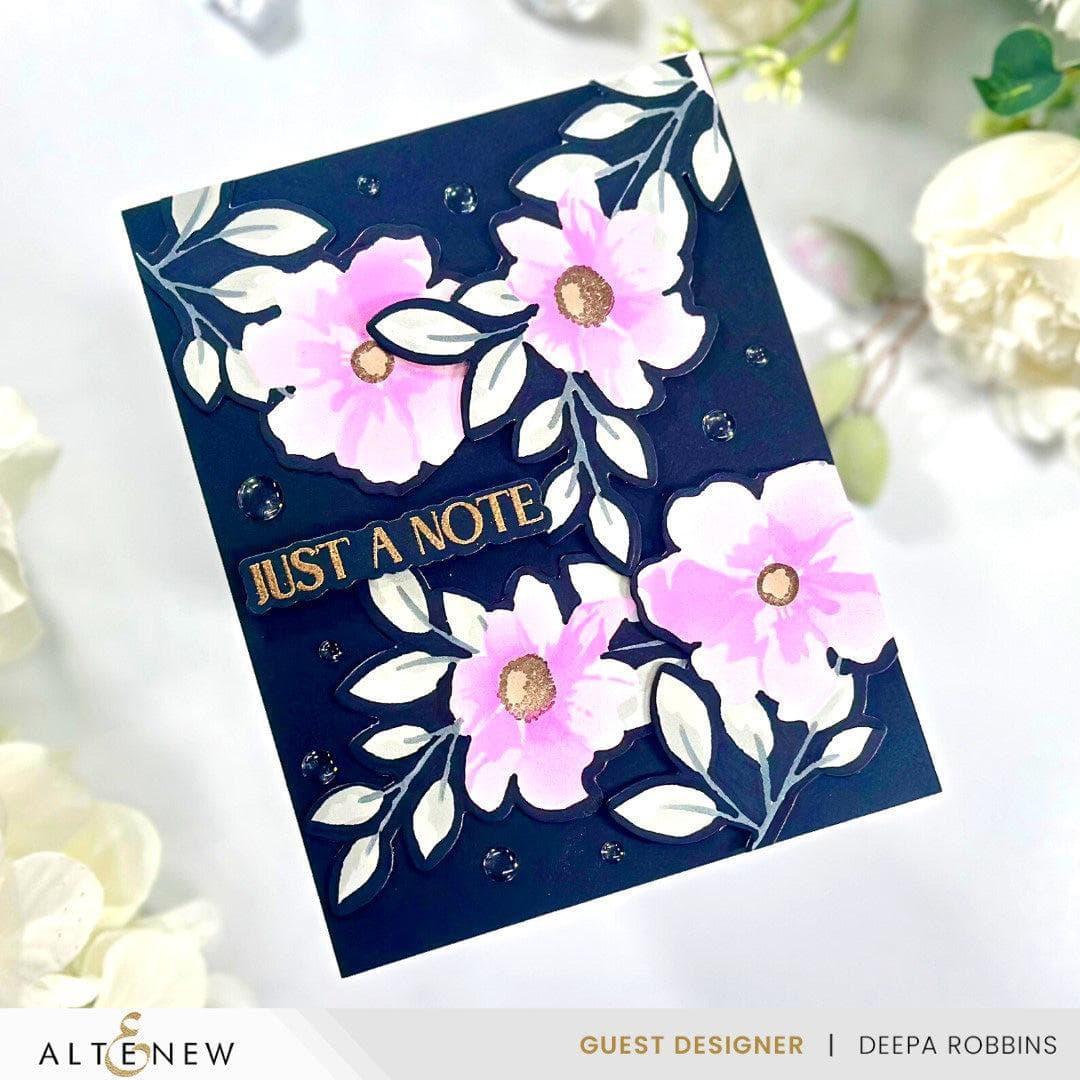 Dynamic Duo: Painted Blossoms Add-On Die Set