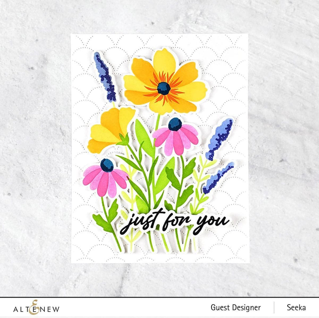 Part A-Glitz Art Craft Co.,LTD Dies Dynamic Duo: Wildflower Bouquet Add-On Die Set