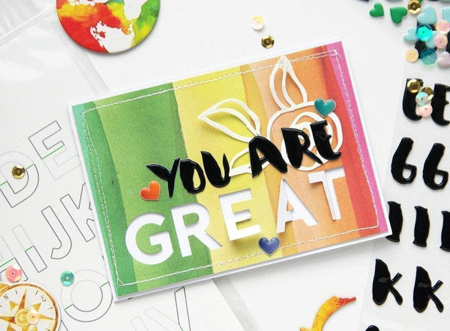 Part A-Glitz Art Craft Co.,LTD Dies Flat & Fold Alpha Die Set