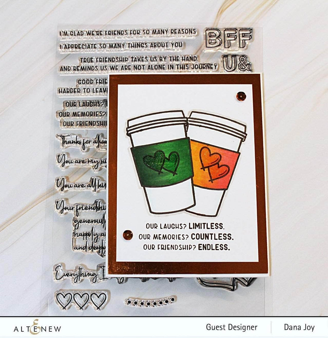 Part A-Glitz Art Craft Co.,LTD Dies Friends Forever Die Set