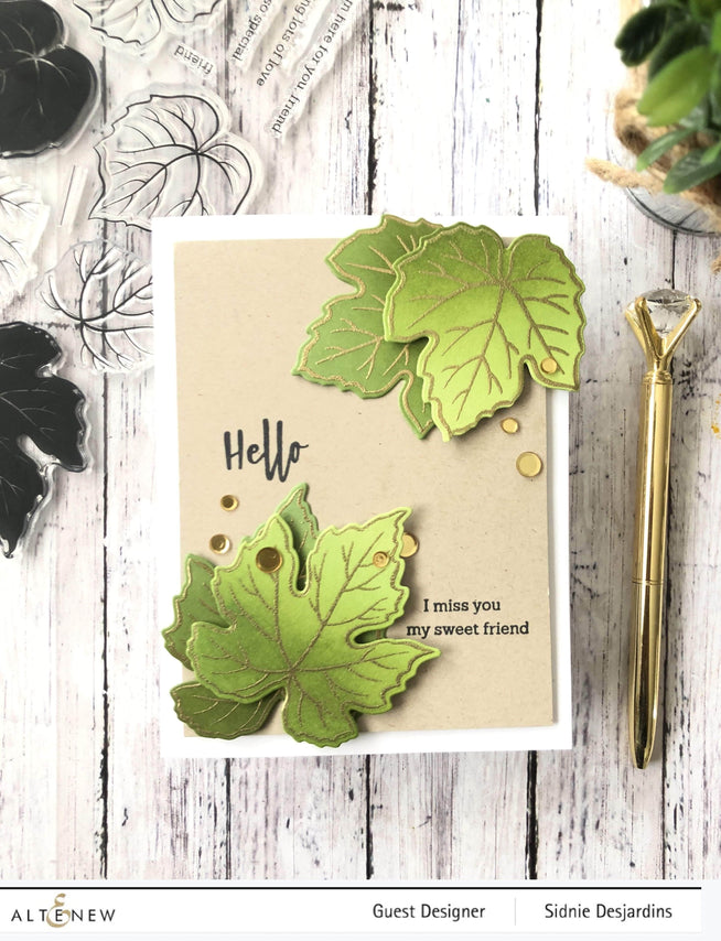 Part A-Glitz Art Craft Co.,LTD Dies Grape Leaves Die Set
