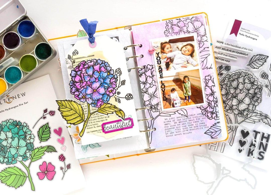 Part A-Glitz Art Craft Co.,LTD Dies Hello Hydrangea Die Set