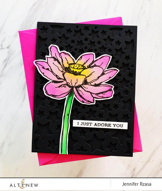 Part A-Glitz Art Craft Co.,LTD Dies Inked Lotus Die Set