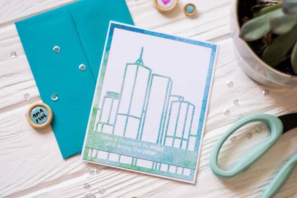Part A-Glitz Art Craft Co.,LTD Dies Layered Cityscape Cover Die B