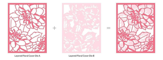 Part A-Glitz Art Craft Co.,LTD Dies Layered Floral Cover Die B