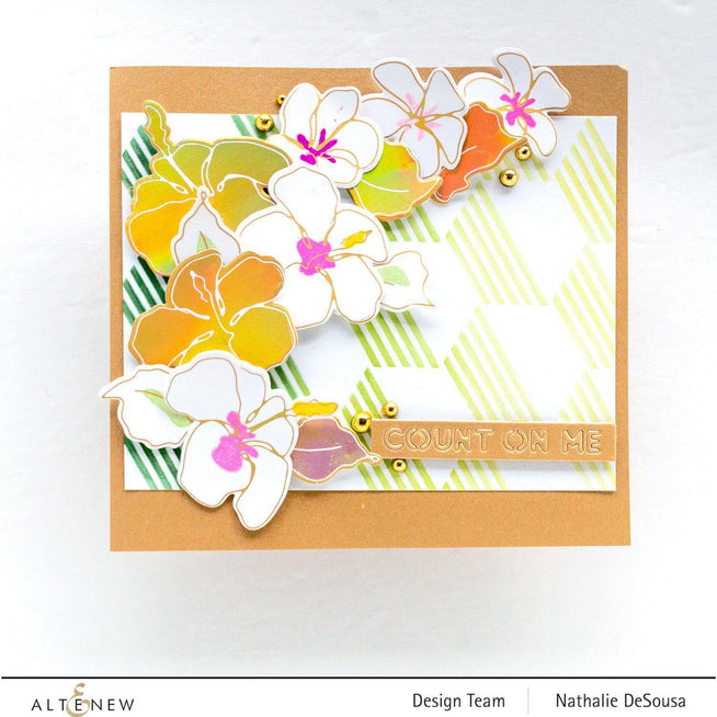 Part A-Glitz Art Craft Co.,LTD Dies Linear Life: Tropical Garden Die Set