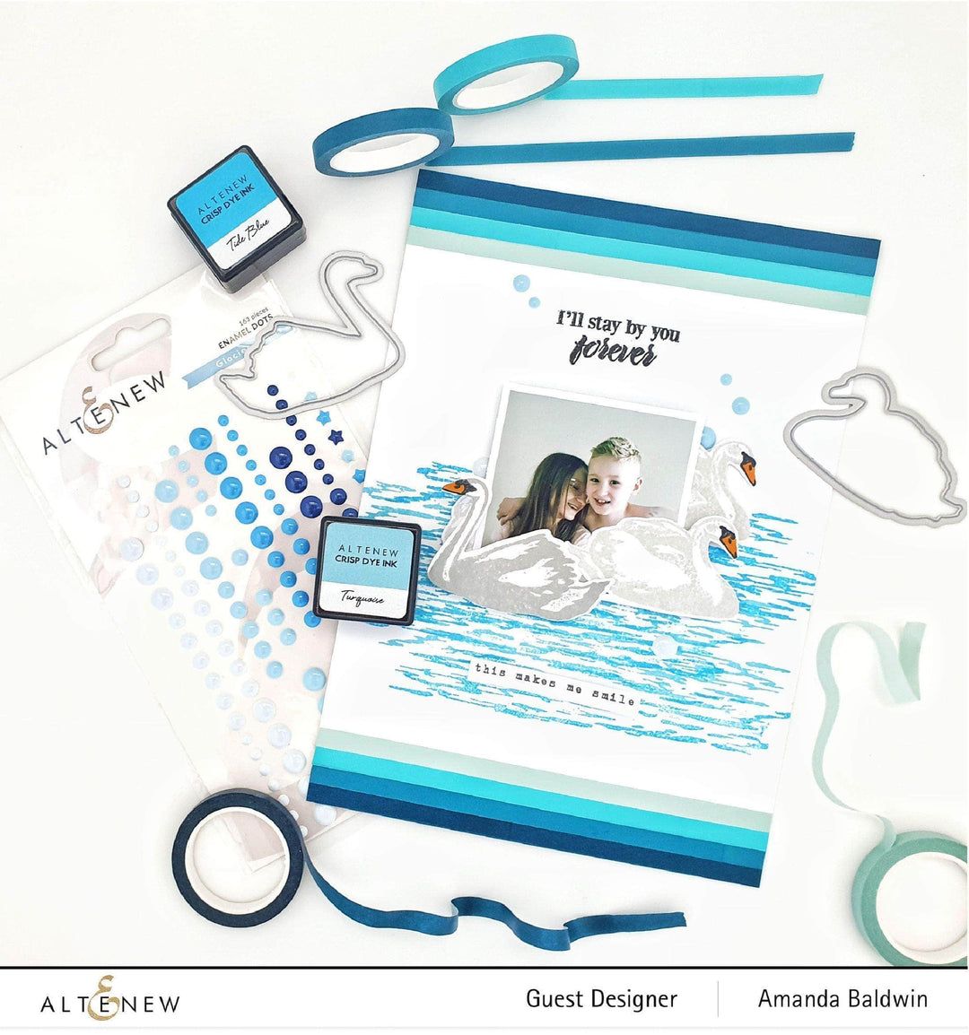 Part A-Glitz Art Craft Co.,LTD Dies Modern Swans Die Set