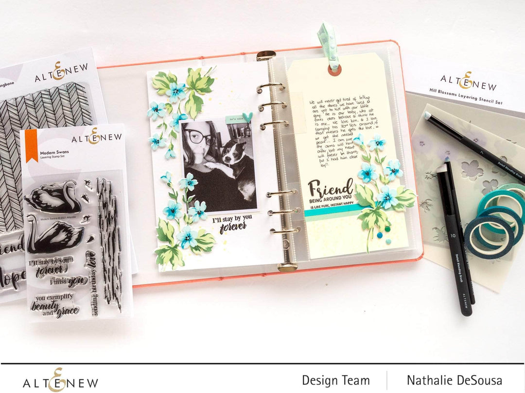 Part A-Glitz Art Craft Co.,LTD Dies Modern Swans Die Set