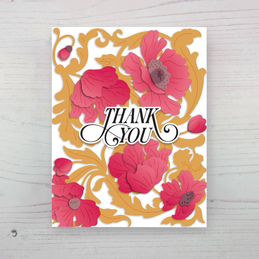Ornamental Poppies Layering Die Set