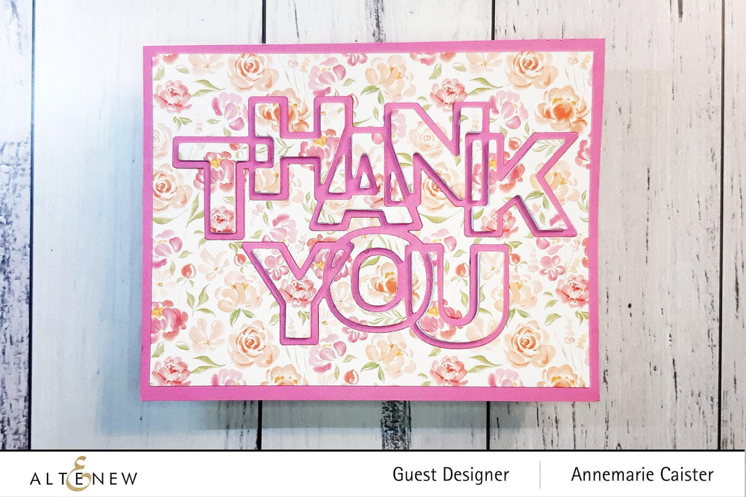 Part A-Glitz Art Craft Co.,LTD Dies Outlined Thank You Die
