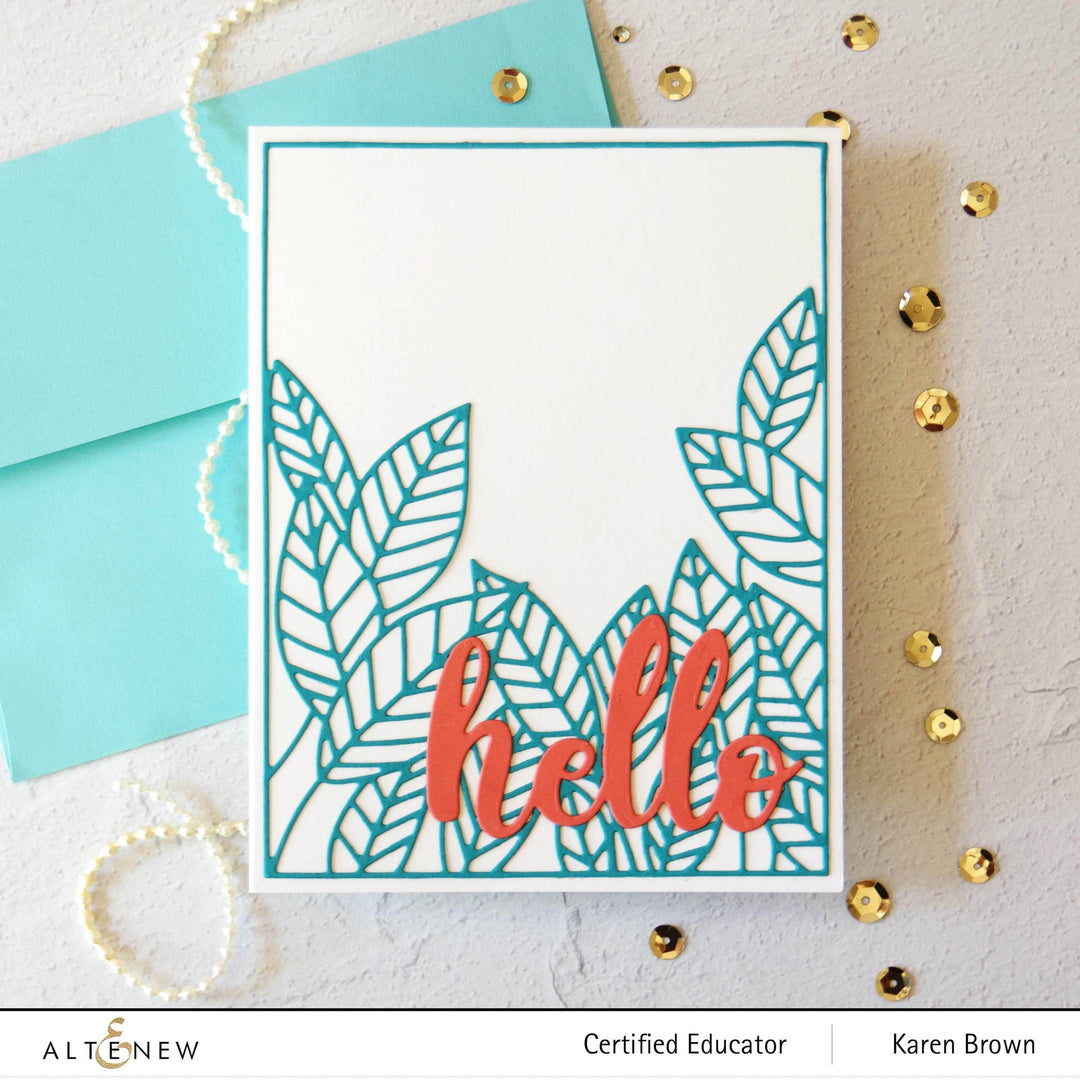 Part A-Glitz Art Craft Co.,LTD Dies Peeking Leaves Cover Die