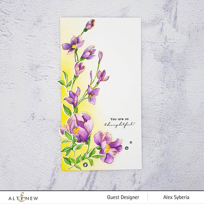 Part A-Glitz Art Craft Co.,LTD Dies Pen Sketched Flowers Die Set