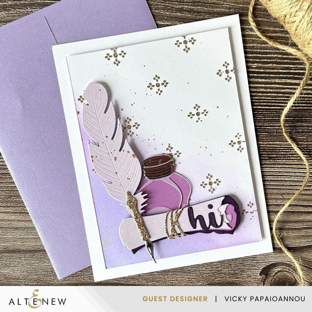 Quill & Inkwell Layering Die Set
