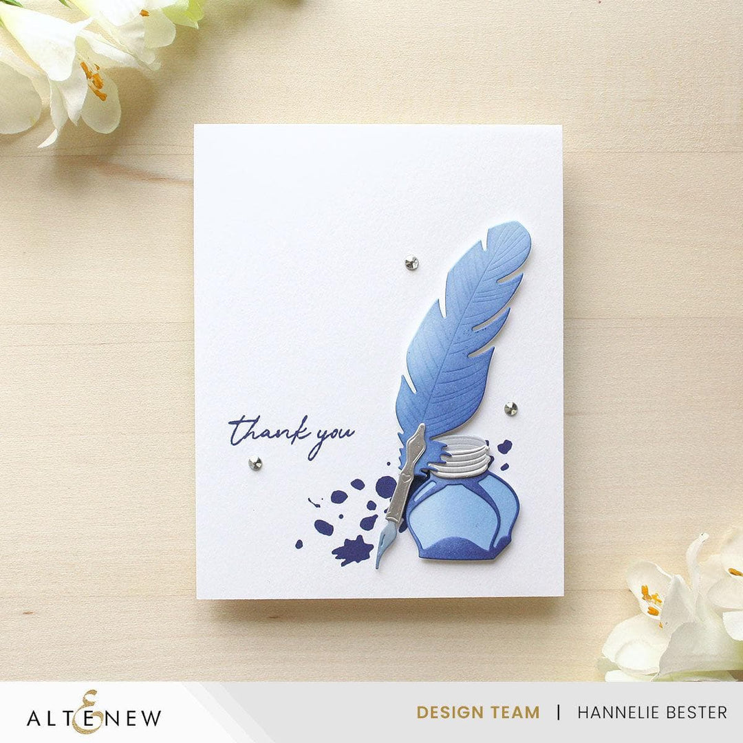Quill & Inkwell Layering Die Set
